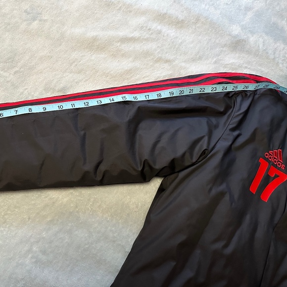 Adidas Long Athletic Team Stadium Soccer Winter Coat Jacket Black Unisex Small - Picture 9 of 15